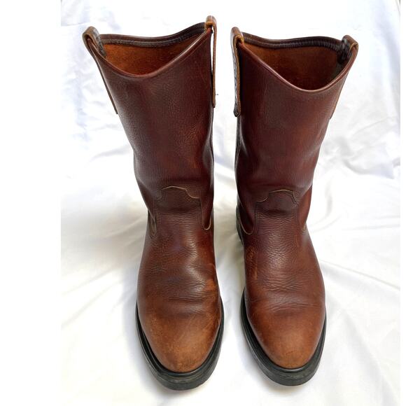 Red Wing 1152 Pecos Men's 11-inch Soft Toe Pull-On Work Boots, 8.5 D, Brown - Picture 3 of 6